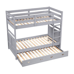Sloane Gray Twin Bunk Bed - Ornate Home