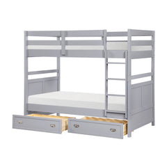 Sloane Gray Twin Bunk Bed - Ornate Home