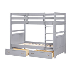 Sloane Gray Twin Bunk Bed - Ornate Home