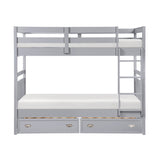 Sloane Gray Twin Bunk Bed - Ornate Home