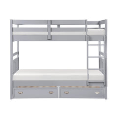 Sloane Gray Twin Bunk Bed - Ornate Home