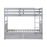 Sloane Gray Twin Bunk Bed - Ornate Home