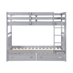 Sloane Gray Twin Bunk Bed - Ornate Home