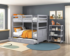 Sloane Gray Twin Bunk Bed - Ornate Home