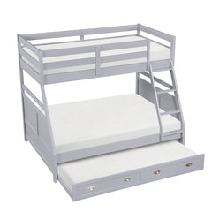 Sloane Gray Twin/Full Bunk Bed - Ornate Home