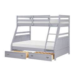 Sloane Gray Twin/Full Bunk Bed - Ornate Home