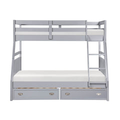Sloane Gray Twin/Full Bunk Bed - Ornate Home