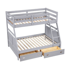 Sloane Gray Twin/Full Bunk Bed - Ornate Home