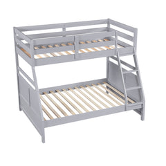 Sloane Gray Twin/Full Bunk Bed - Ornate Home