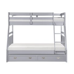 Sloane Gray Twin/Full Bunk Bed - Ornate Home