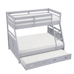 Sloane Gray Twin/Full Bunk Bed - Ornate Home