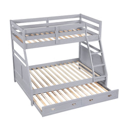 Sloane Gray Twin/Full Bunk Bed - Ornate Home