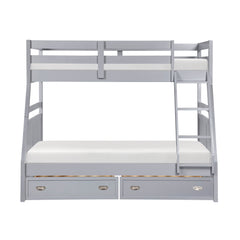 Sloane Gray Twin/Full Bunk Bed - Ornate Home