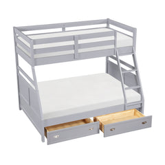 Sloane Gray Twin/Full Bunk Bed - Ornate Home