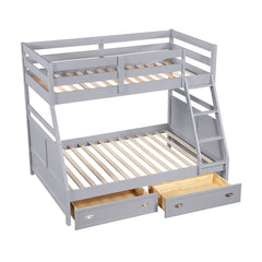 Sloane Gray Twin/Full Bunk Bed - Ornate Home