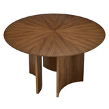 Sloane Walnut 54 Inch Round Dining Table - Ornate Home