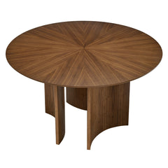 Sloane Walnut 54 Inch Round Dining Table - Ornate Home