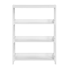 Sloane White 3 Fixed Shelves Bookcase - Ornate Home