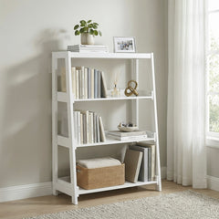 Sloane White 3 Fixed Shelves Bookcase - Ornate Home