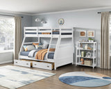 Sloane White 3 Fixed Shelves Bookcase - Ornate Home