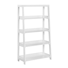 Sloane White 4 Fixed Shelves Bookcase - Ornate Home