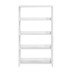 Sloane White 4 Fixed Shelves Bookcase - Ornate Home