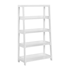 Sloane White 4 Fixed Shelves Bookcase - Ornate Home