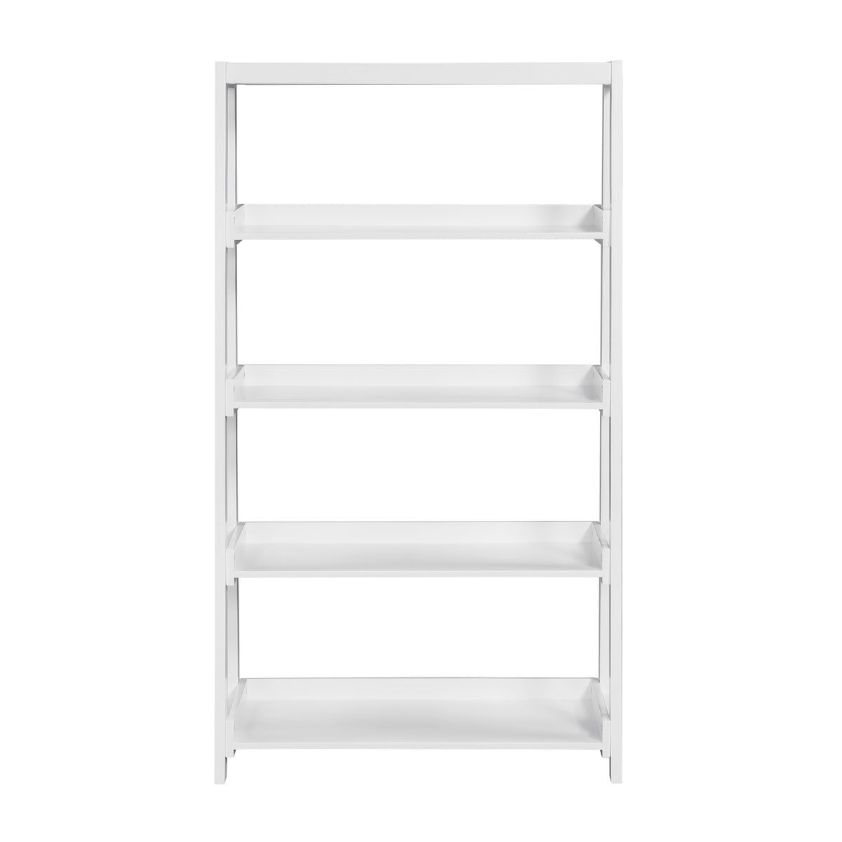 Sloane White 4 Fixed Shelves Bookcase - Ornate Home