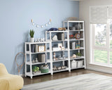 Sloane White 4 Fixed Shelves Bookcase - Ornate Home