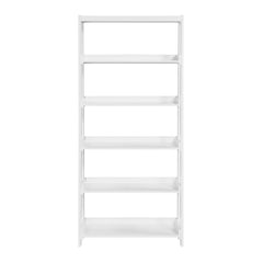 Sloane White 5 Fixed Shelves Bookcase - Ornate Home
