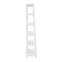 Sloane White 5 Fixed Shelves Bookcase - Ornate Home