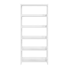 Sloane White 5 Fixed Shelves Bookcase - Ornate Home