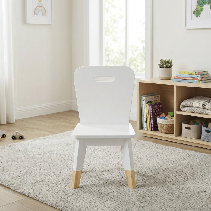 Sloane White 5-Piece Pack Children Table And Chairs Set - Ornate Home