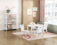 Sloane White 5-Piece Pack Children Table And Chairs Set - Ornate Home