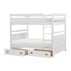 Sloane White Full Bunk Bed - Ornate Home