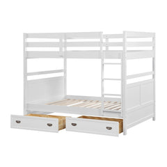 Sloane White Full Bunk Bed - Ornate Home