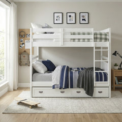 Sloane White Full Bunk Bed - Ornate Home