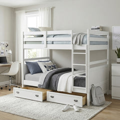 Sloane White Full Bunk Bed - Ornate Home