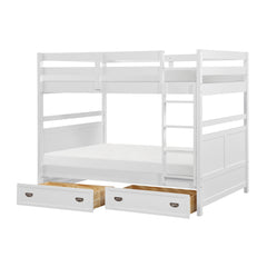 Sloane White Full Bunk Bed - Ornate Home
