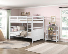 Sloane White Full Bunk Bed - Ornate Home