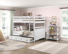 Sloane White Full Bunk Bed - Ornate Home