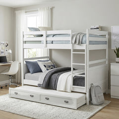 Sloane White Full Bunk Bed - Ornate Home