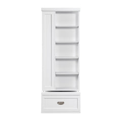 Sloane White Swivel Bookcase - Ornate Home