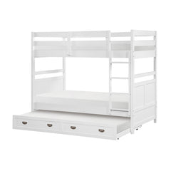 Sloane White Twin Bunk Bed - Ornate Home