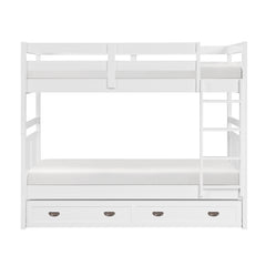 Sloane White Twin Bunk Bed - Ornate Home