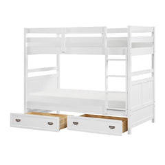Sloane White Twin Bunk Bed - Ornate Home