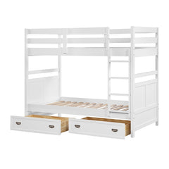 Sloane White Twin Bunk Bed - Ornate Home