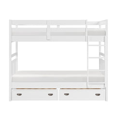 Sloane White Twin Bunk Bed - Ornate Home
