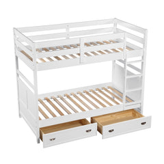 Sloane White Twin Bunk Bed - Ornate Home