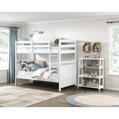 Sloane White Twin Bunk Bed - Ornate Home